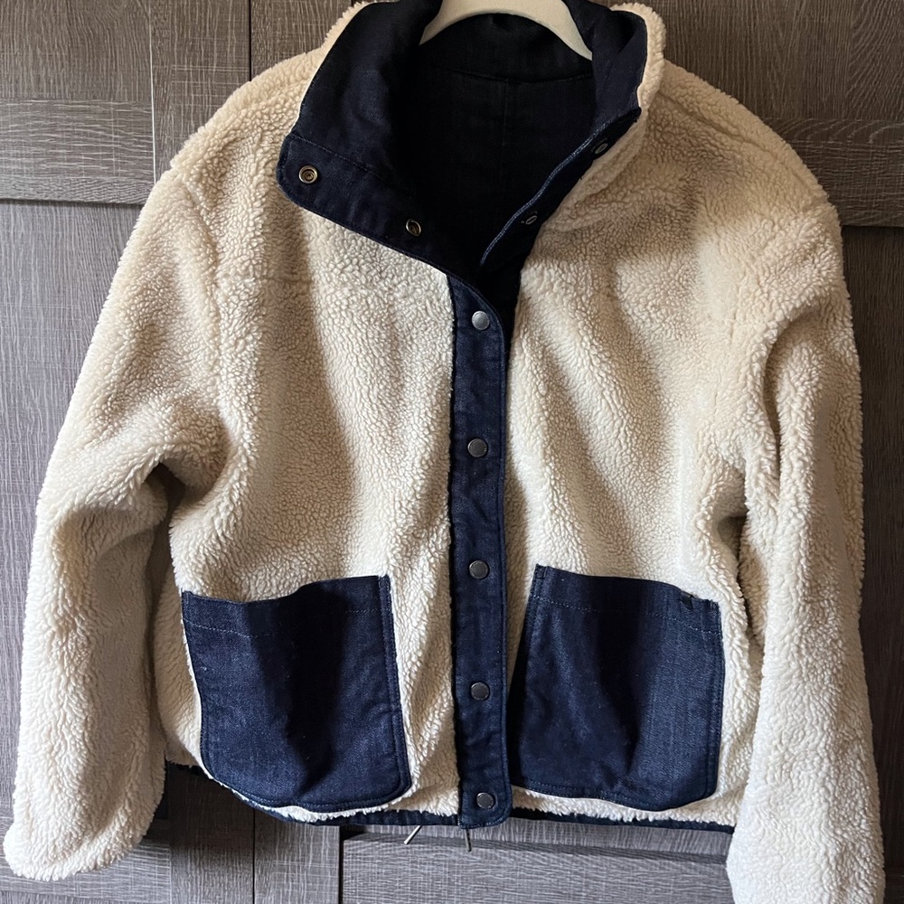 Women’s DU/ER Performance Denim Sherpa Reversible Jacket - Picture 5 of 14